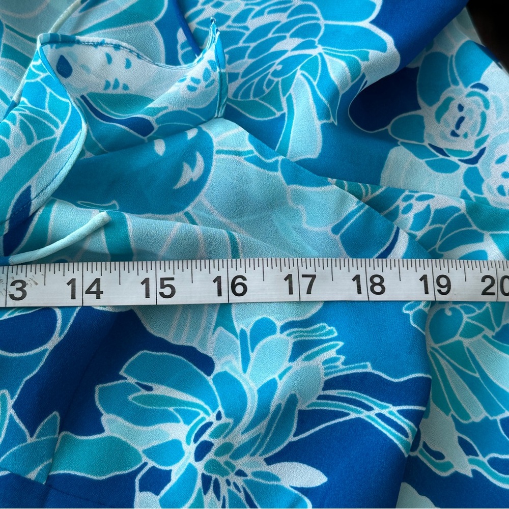 NWT Express Y2K VTG babydoll Floral Blue coquette Dress Whimsigoth - Picture 14 of 14